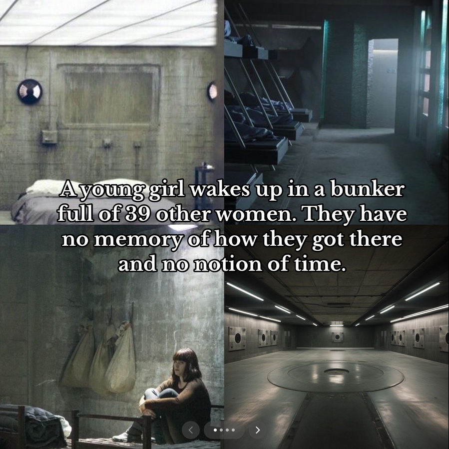 A young girl wakes up in a bunker full of 39 other women. They have no memory of how they got there and no notion of time.